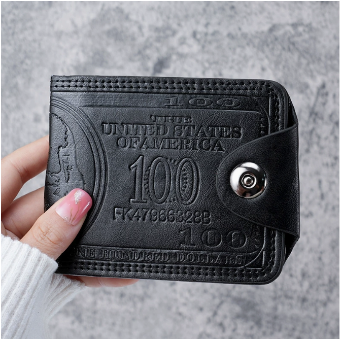 Leather Dollar Wallet Credit card and cash holder