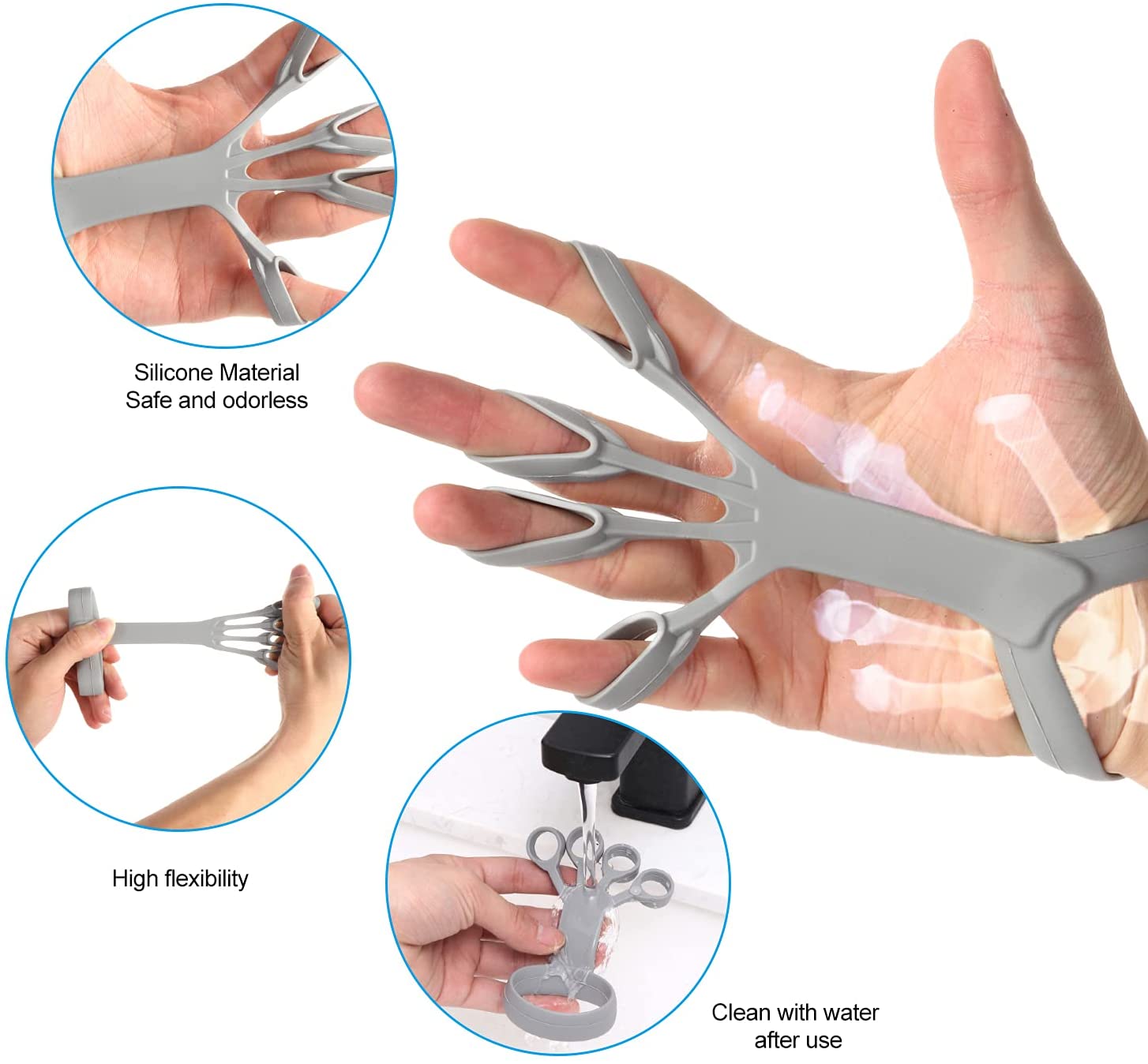 Silicone Grip Device and  Hand Stretcher