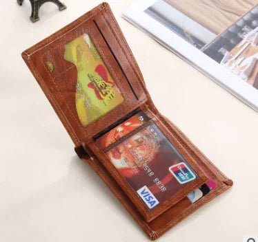 Leather Dollar Wallet Credit card and cash holder