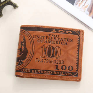 Leather Dollar Wallet Credit card and cash holder